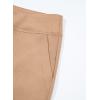 imageblibean Tween Girls Bell Bottom Pants School Uniform Stretchy Leggings Size 615 YearsKhaki