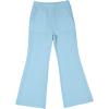 imageblibean Tween Girls Bell Bottom Pants School Uniform Stretchy Leggings Size 615 YearsLight Blue