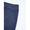 imageblibean Tween Girls Bell Bottom Pants School Uniform Stretchy Leggings Size 615 YearsNavy Blue