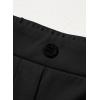 imageblibean Tween Girls Bell Bottoms Pants Uniform Slit Pants with Pockets Size 615 YearsA Black