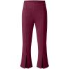 imageblibean Tween Girls Bell Bottoms Pants Uniform Slit Pants with Pockets Size 615 YearsA Burgundy