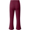 imageblibean Tween Girls Bell Bottoms Pants Uniform Slit Pants with Pockets Size 615 YearsA Burgundy
