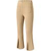 imageblibean Tween Girls Bell Bottoms Pants Uniform Slit Pants with Pockets Size 615 YearsA Khaki