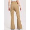 imageblibean Tween Girls Bell Bottoms Pants Uniform Slit Pants with Pockets Size 615 YearsA Khaki