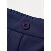 imageblibean Tween Girls Bell Bottoms Pants Uniform Slit Pants with Pockets Size 615 YearsA Navy