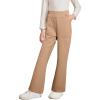 imageblibean Tween Girls Bell Bottom Pants School Uniform Stretchy Leggings Size 615 YearsKhaki