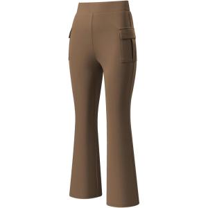 imageblibean Girls Uniform Pants Teen School Flare Bell Bottoms Size 615 YearsB Tan Brown