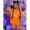 imageGirls Clothes Summer Outfits Graphic Letter Print Tee Shirt  Biker Shorts 2Pcs Clothing Set 716TOrange