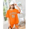 imageGirls Clothes Summer Outfits Graphic Letter Print Tee Shirt  Biker Shorts 2Pcs Clothing Set 716TOrange