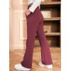 imageblibean Girls Dressy Bell Bottom School Uniform Pants Size 615 YearsRed