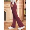 imageblibean Girls Dressy Bell Bottom School Uniform Pants Size 615 YearsRed