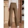 imageblibean Teen Girls Dress Pants Bell Bottoms School Uniform Leggings Size 615 YearsA Dark Brown