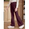 imageblibean Teen Girls Dress Pants Bell Bottoms School Uniform Leggings Size 615 YearsA Red