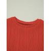 imageblibean Tween Girls Summer Short Sleeve Textured Tops Shirts Size 615 YearsRed