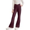 imageblibean Teen Girls Dress Pants Bell Bottoms School Uniform Leggings Size 615 YearsA Red