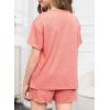 imageblibean Big Girls Fashion Clothes Sets Junior Kids Summer Shirt Outfit Ruffle Matching Casual Pockets Tops 2pcs Lounge Clothing Set Size 1011 Years Old Pink