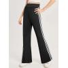 imageblibean Girls 2025 School Leggings Teen Uniform Flare Bell Bottoms Size 615 YearsA Black