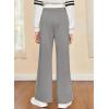 imageblibean Girls 2025 School Leggings Teen Uniform Flare Bell Bottoms Size 615 YearsA Grey
