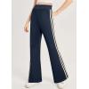 imageblibean Girls 2025 School Leggings Teen Uniform Flare Bell Bottoms Size 615 YearsA Navy Blue