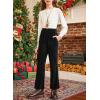 imageblibean Girls 2025 Uniform Pants Teen School Velvet Flare Leggings Size 615 YearsA Black