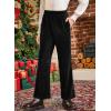 imageblibean Girls 2025 Uniform Pants Teen School Velvet Flare Leggings Size 615 YearsA Black