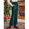imageblibean Girls 2025 Uniform Pants Teen School Velvet Flare Leggings Size 615 YearsA Green