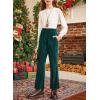 imageblibean Girls 2025 Uniform Pants Teen School Velvet Flare Leggings Size 615 YearsA Green