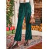 imageblibean Girls 2025 Uniform Pants Teen School Velvet Flare Leggings Size 615 YearsA Green