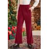 imageblibean Girls 2025 Uniform Pants Teen School Velvet Flare Leggings Size 615 YearsA Red