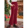 imageblibean Girls 2025 Uniform Pants Teen School Velvet Flare Leggings Size 615 YearsA Red