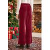 imageblibean Girls 2025 Uniform Pants Teen School Velvet Flare Leggings Size 615 YearsA Red