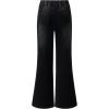 imageblibean Girls Bell Bottoms Jeans Zimbaplatinum Demin Pants Size 615 YearsA Black