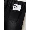 imageblibean Girls Bell Bottoms Jeans Zimbaplatinum Demin Pants Size 615 YearsA Black