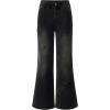 imageblibean Girls Bell Bottoms Jeans Zimbaplatinum Demin Pants Size 615 YearsA Grey