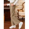 imageblibean Girls Uniform Pants Corduroy School Dress Bootcut Trousers Size 615 YearsA Khaki