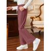 imageblibean Girls Uniform Pants Corduroy School Dress Bootcut Trousers Size 615 YearsA Pink