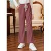 imageblibean Girls Uniform Pants Corduroy School Dress Bootcut Trousers Size 615 YearsA Pink