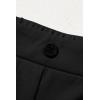 imageblibean Tween Girls Bell Bottoms Pants Uniform Split Pant with Pockets Size 615 YearsA Black