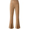 imageblibean Tween Girls Bell Bottoms Pants Uniform Split Pant with Pockets Size 615 YearsA Brown