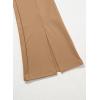 imageblibean Tween Girls Bell Bottoms Pants Uniform Split Pant with Pockets Size 615 YearsA Brown
