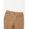 imageblibean Tween Girls Bell Bottoms Pants Uniform Split Pant with Pockets Size 615 YearsA Brown