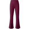 imageblibean Tween Girls Bell Bottoms Pants Uniform Split Pant with Pockets Size 615 YearsA Burgundy