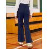 imageblibean Tween Girls Bell Bottoms Pants Uniform Split Pant with Pockets Size 615 YearsA Navy