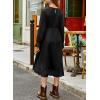 imageblibean Tween Girls Cotton Dresses High Low Hem Size 615 YearsA Black
