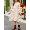 imageblibean Tween Girls Cotton Dresses High Low Hem Size 615 YearsA Cream