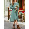 imageblibean Tween Girls Cotton Dresses High Low Hem Size 615 YearsA Geen
