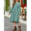 imageblibean Tween Girls Cotton Dresses High Low Hem Size 615 YearsA Geen