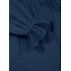 imageblibean Tween Girls Cotton Dresses High Low Hem Size 615 YearsA Navy