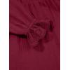 imageblibean Tween Girls Cotton Dresses High Low Hem Size 615 YearsA Red