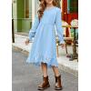 imageblibean Tween Girls Cotton Dresses High Low Hem Size 615 YearsA Sky Blue